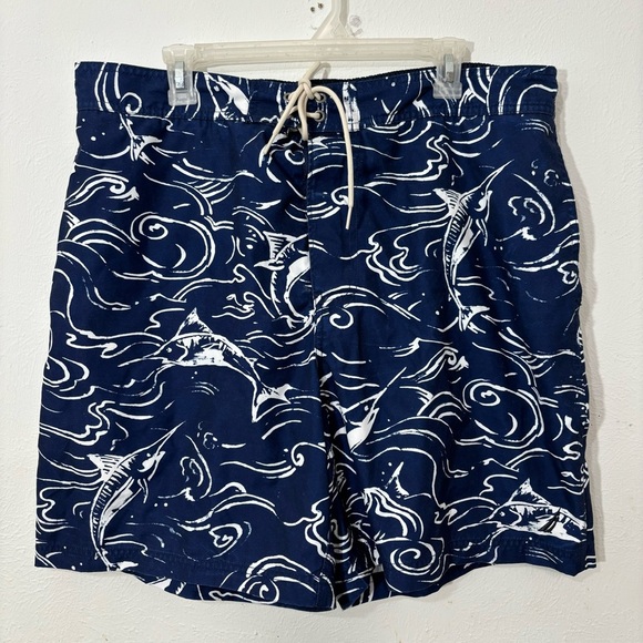 Nautica Men's Blue Swimming/Board
Shorts with Swordfish Print Size XL - Picture 1 of 3